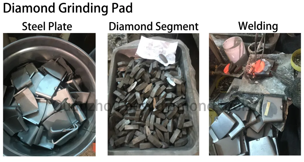 Metal Bond Redi-Lock Diamond Abrasive Grinding Tools for Concrete or Stone Floor Husqvarnas