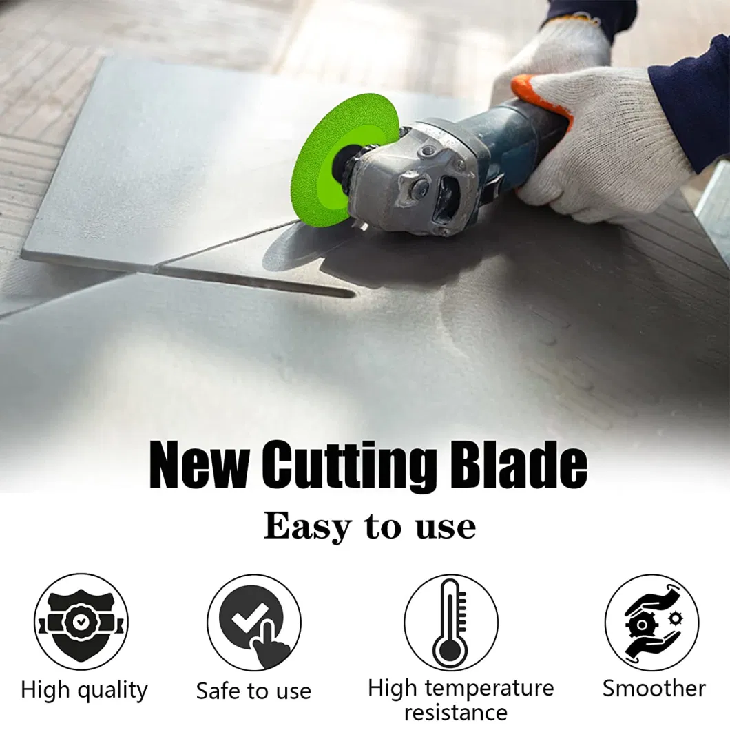 4′ ′ Ultra-Thin Diamond Saw Blade for Smooth Cutting Glass Jade Crystal Wine Bottles Grinding Tile Polishing